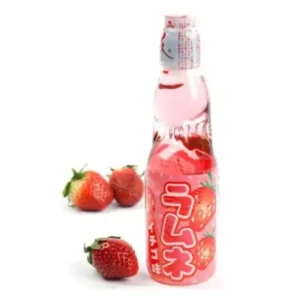 Hatakosen Strawberry Ramune Soda 200ml - obrazek 2