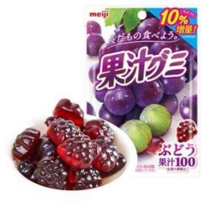 Meiji 100% Gummy Grape 54g - obrazek 2