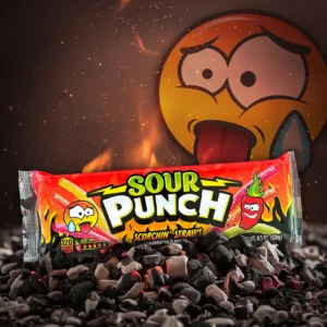 Sour Punch Scorchin Straws 128g - obrazek 2