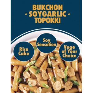 Korean Street Bukchon Soy Garlic Topokki 163g - obrazek 2