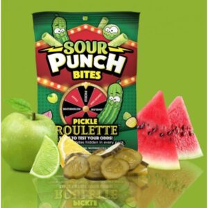 Sour Punch Bites Pickle Roulette 140g - obrazek 2