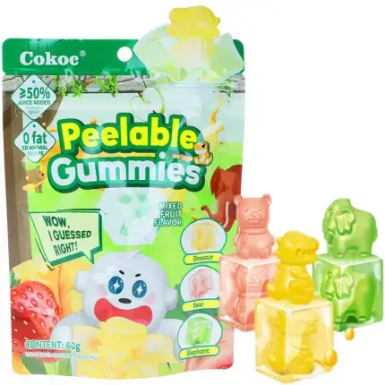 Cokoc Peelable Gummies Mixed Fruit 60g - obrazek 2