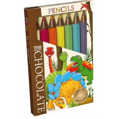 Chocolate Pencils Dino 100g