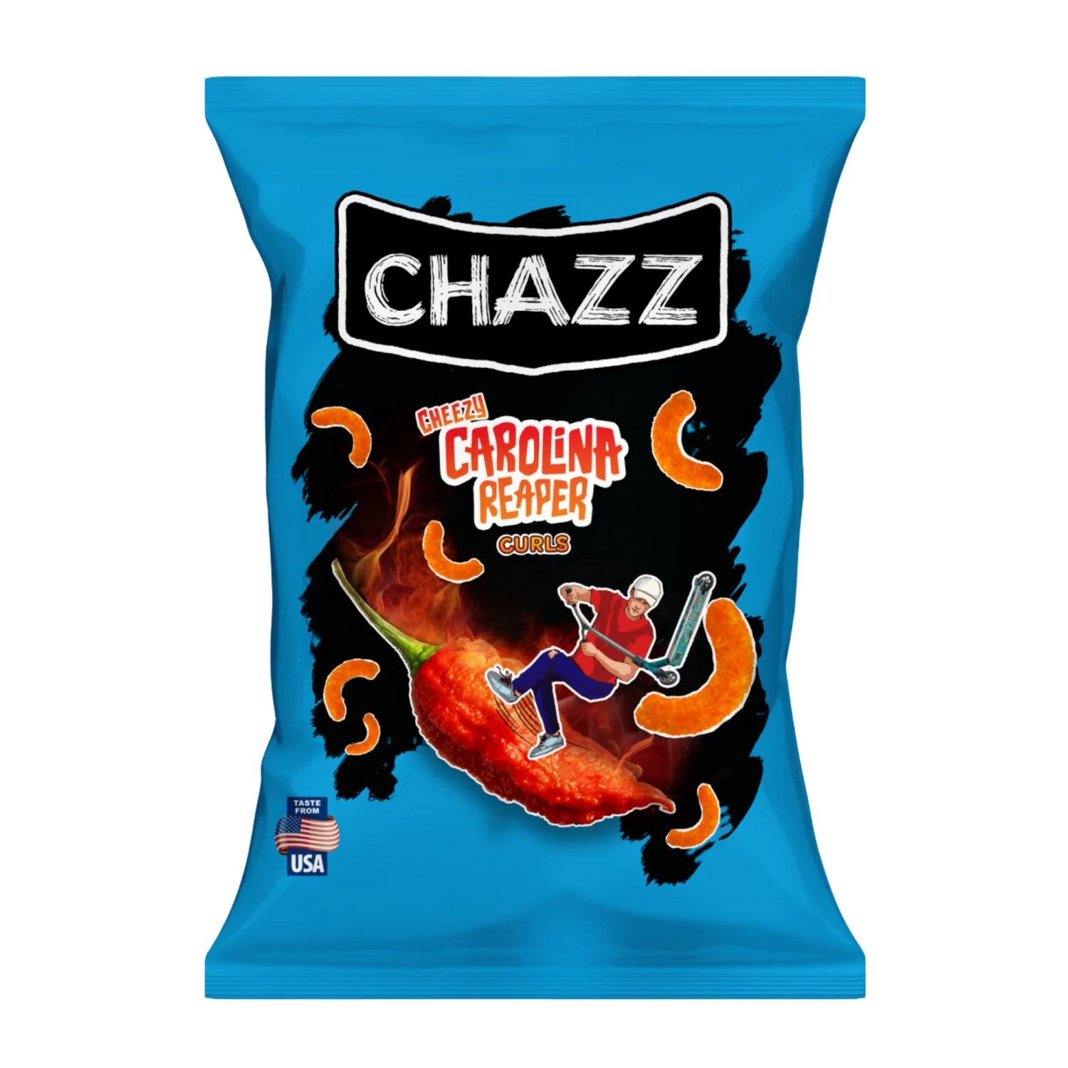 Chazz Cheezy Curls Carolina Reaper 100g