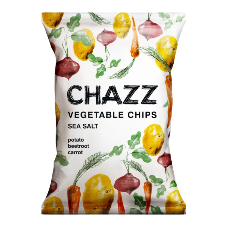 Chazz Vegetable Chips with Sea Salt 75g