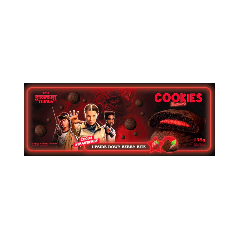 Yummers Cookies Stranger Things Chocolate Strawberry 135g