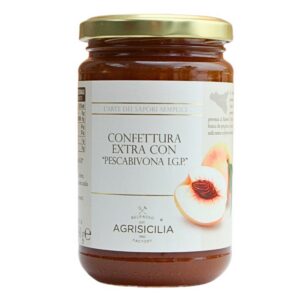 Agrisicilia Confettura Extra di Pesche di Sicilia IGP 360g