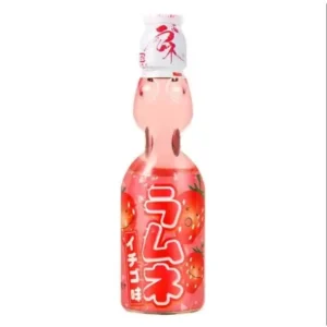 Hatakosen Strawberry Ramune Soda 200ml