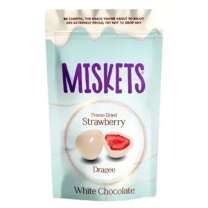 Miskets Strawberry White Chocolate 80g