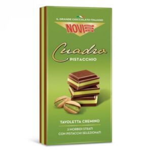 Novi Cuadro al Latte con Crema al Pistacchio 110g