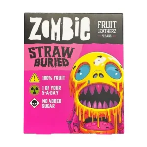 Zombie Straw Buried Fruit Leatherz Bars 100g