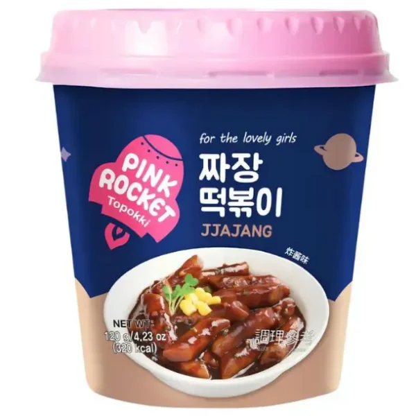 Toppoki Pink Pink Rocket Topokki Jjajang 120g - Sweetest World