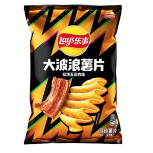 Lay's Big Wave Chips Grilled Pork Charcoal 70g