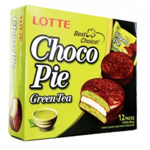 Lotte Choco Pie Marshmallow Green Tea 336g