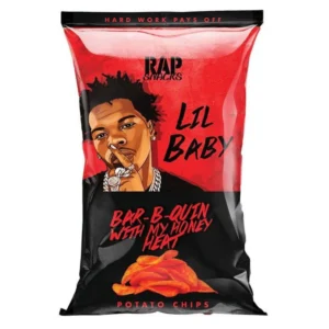 Rap Snacks Lil Baby Bar-B-Quin With My Honey Heat Chips 71g