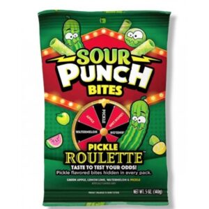 Sour Punch Bites Pickle Roulette 140g