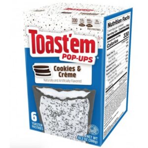 Toast'em Pop-Ups Frosted Cookies and Cream 288g
