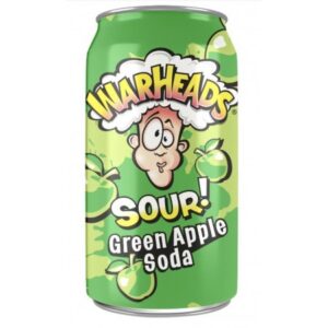Warheads Sour Soda Green Apple 355ml