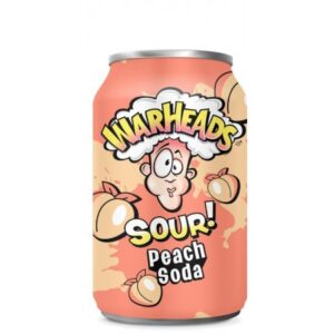 Warheads Sour Soda Peach 330ml