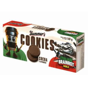 Yummer's Brainrot Coccodrillo Bombardillo Cocoa Cookies 140g
