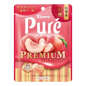 Kanro Pure Gummy Premium Peach 54g