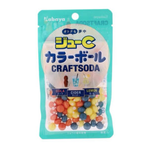 Kabaya Juicy C Color Ball Craft Soda Candy 45g