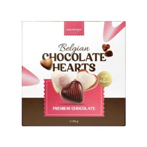 Magnifique Delistro Belgian Chocolate Hearts 195g