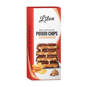 Lilva Milk Chocolate Potato Chips Milk Hazelnut Cream 90g