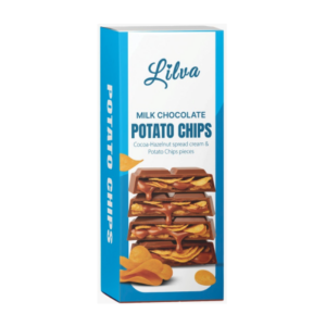 Lilva Milk Chocolate Potato Chips Cocoa Hazelnut 90g