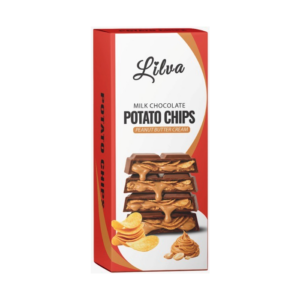 Lilva Milk Chocolate Potato Chips Peanut Butter Cream 90g