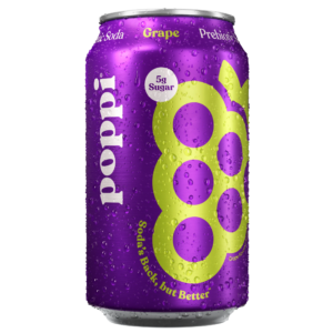 Poppi Prebiotic Soda Grape 355ml